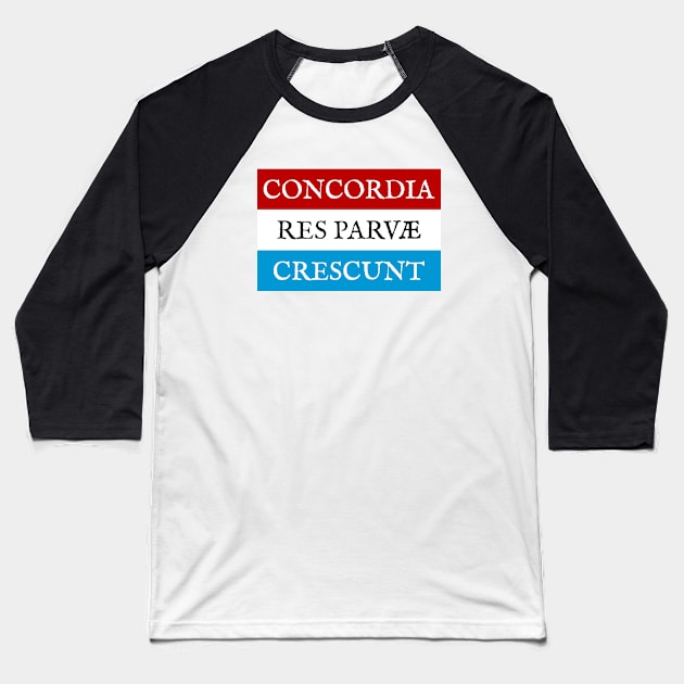 Concordia res parvae crescunt Baseball T-Shirt by redhomestead